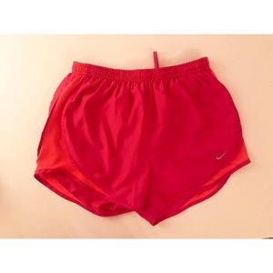 Hot pink athletic shorts
